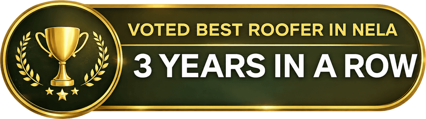 Best Roofer in NELA - 3 Years in a Row